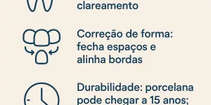 infográfico: principais benefícios das facetas de resina