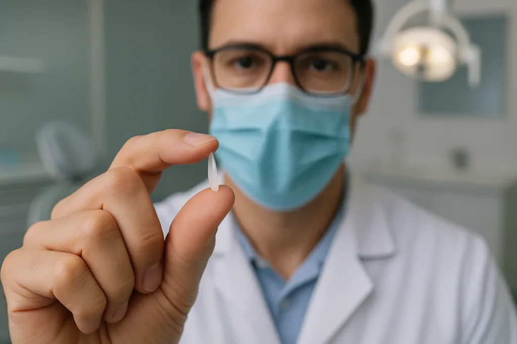 lente dental em destaque